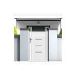Gefradis - portillon battant manuel pvc blanc briançon l 100 x h 160 cm - poignée à gauche Gefradis - portillon battant manuel pvc blanc briançon l 100 x h 160 cm - poignée à gauche