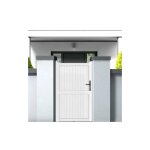 Gefradis - portillon battant manuel pvc blanc guérande l 100 x h 180 cm - poignée à droite Gefradis - portillon battant manuel pvc blanc guérande l 100 x h 180 cm - poignée à droite