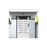 Gefradis - portillon battant manuel pvc blanc lyon l 100 x h 140 cm - poign�e � droite