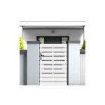 Gefradis - portillon battant manuel pvc blanc lyon l 100 x h 140 cm - poignée à gauche Gefradis - portillon battant manuel pvc blanc lyon l 100 x h 140 cm - poignée à gauche