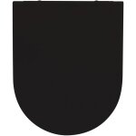 Gelco design - abattant pour wc d�clipsable flat noir