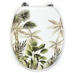 Gelco design - abattant wc tropik mdf vert charni�res inox