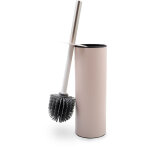 Pot  balai brosse wc city inox rose brosse silicone