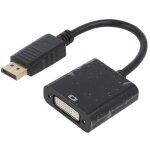 Adaptateur displayport vers dvi - i 10cm noir
