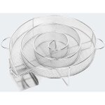 Gnrateur de fume froide pour fumoir fumage viande poisson , grille barbecue 25184cm argent