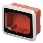 Bo�te gewiss d'encastrement pour prises verrouill�es horizontales gw66681