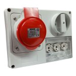 Gewiss - prise verrouille 3p + n + t 32a ip44 380v sans bote gw66142