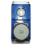 Prise verrouille gewiss 3p + n + t 63a ip67 380v gw67253n