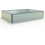 Gfp - aluminium carré potager surélevé halfsize - bac de jardin stable et peu encombrant en aluminium ... Gfp - aluminium carré potager surélevé halfsize - bac de jardin stable et peu encombrant en aluminium ...