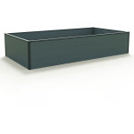 Gfp - aluminium carr� potager sur�lev� halfsize - bac de jardin stable et peu encombrant en anthracite ...