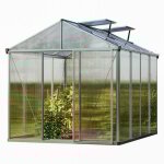 Tendapro - gfp serre premium 22 en aluminium - 222x294 cm - panneaux double paroi 10 mm, avec 2 ouvre ...