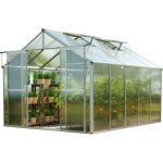 Gfp serre topas 5 cadre aluminium 225x322 cm plaques double paroi 6 mm indformables & rsistantes aux ...