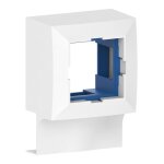 Ggk - bo�tier adaptateur blanc pour appareillage 45 x 45 / pour moulure �lectrique 15 x 30