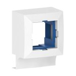 Ggk - boitier appareillage 45x45 pour moulure �lectrique 22x12mm blanc 16703