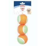 Giallo e lilla - jeu de 3 balles de tennis diam�tre 6, 4 cm pour chiens