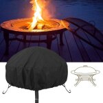 Housse de protection pour brasero rond étanche - protection uv - noir - pour l'extérieur - barbecue - ... Housse de protection pour brasero rond étanche - protection uv - noir - pour l'extérieur - barbecue - ...