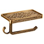 Support de papier toilette mural vintage, support de papier toilette en aluminium, tagre spacieuse ...