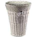 Gicos panier rond en osier home 43x55cm