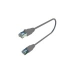 Gigamedia - cordon de brassage rj45 cat�gorie 5 ftp longueur 10 m�tres gris