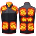 Xidjuikm - gilet chauffant homme femme veste chauffante Électrique usb vêtement de chauffage avec 11 ... Xidjuikm - gilet chauffant homme femme veste chauffante Électrique usb vêtement de chauffage avec 11 ...