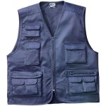 Ics - sottozero gilet star veste de travail multi - poches en coton avec zip veste sans manches blu l ... Ics - sottozero gilet star veste de travail multi - poches en coton avec zip veste sans manches blu l ...