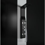 Giorgy - colonne de douche hydromassage en abs verni en poudre noir mat Giorgy - colonne de douche hydromassage en abs verni en poudre noir mat