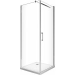 Giorgy - douche de 8 mm avec porte � battant et paroi fixe laterale h. 200 (receveur non inclu)? 62 - ...