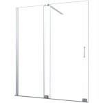 Giorgy - paroi de douche 8 mm � porte coulissante r�versible, hauteur 200 cm. 170 r�glable 166 - 170 ...