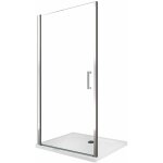 Porte de douche de 8 mm � battant pour installation en niche h. 200 r�versible ? 64 - 68 cm