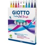 Giotto - feutres pinceaux  turbo soft brush  tui de 10
