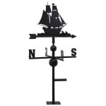 Girouette bateau en fer forg� 47 x 47 x 97