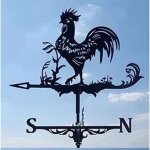 Girouette en metal - motif coq - stock france / expedition rapide