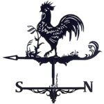 Girouette en metal - motif coq - stock france / expedition rapide