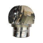 Girouette simple paroi inox femelle Ø200 Girouette simple paroi inox femelle Ø200