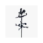 Girouette de toit graphique modèle coq avec support universel Girouette de toit graphique modèle coq avec support universel