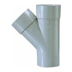 Girpi - culotte pvc gris 45� - diam�tre 125 mm - double embo�ture