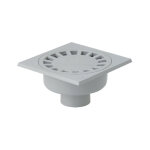 Siphon de sol pvc gris sortie verticale �300mm 100x110 - xsdcv110 - girpi