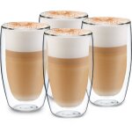 Glaswerk tasse a cafe x4, ensemble de tasses à café de 450ml, verres à café, tasse double paroi isolées, ... Glaswerk tasse a cafe x4, ensemble de tasses à café de 450ml, verres à café, tasse double paroi isolées, ...
