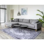 Lisa design - glina - table basse - m�tal et verre - 70 cm - noir