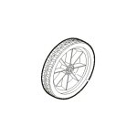 Global garden product - roue arrire tondeuse  batterie alpina 118802212 - 0 - ggp - 118802212 / 0