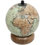 Globe d�coratif be vintage, socle en bois de mangue, � 10 cm