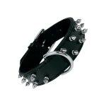 Gloria - collier pour chien noir clous (50 cm)