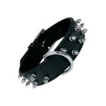 Gloria - collier pour chien noir clous (60 cm)