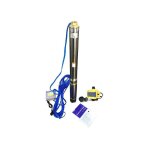 Chm - gmbh pompe de puits profond 75qjd224 - 0. 75, 20m de cble avec commande de pression dsk 5