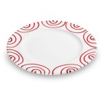 Gmundner keramik - rotgeflammt assiette  dessert gourmet ( 22cm)