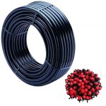 Gncgarden - drip pipe, 16 mm x 100 m, couleur noir + 100 goutteurs r�glables 0 � 70 litres / heure. offre ...