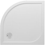 Go by van marcke bac de douche polyb�ton gelcoat 90x90x3cm quart de rond �vacuation d90mm sans pieds ...