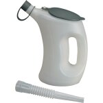 Gobelet doseur 1l avec couvercle de protection / embout flexible en hdpe