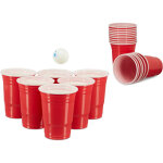 Gobelet en plastique lot 50 473 ml contenance pour bires ftes soires anniversaire verre en plastique, ...