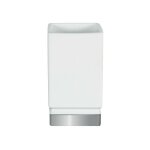 Gobelet porcelaine roma blanc & argent spirella Gobelet porcelaine roma blanc & argent spirella